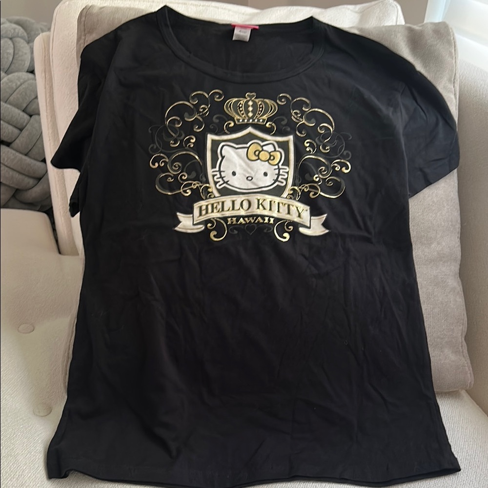 Sanrio Hello Kitty girls black tshirt size XL
